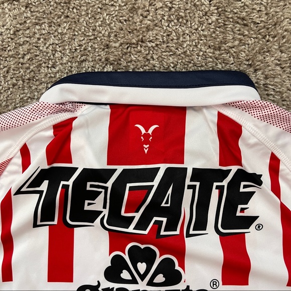 PUMA CHIVAS HOME SHIRT MENS FUTBOL SOCCER JERSEY GUADALAJARA SIZE LARGE RED WHIT